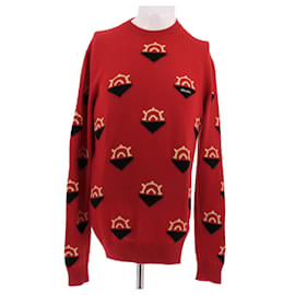 Roter Pullover mit Mustern aus Wolle und Kaschmir - Prada