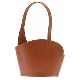 Borsa a mano in pelle marrone Amphora Collection - Autre Marque