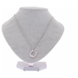 Collana Dior a Ferro di Cavallo Argentata Metallo