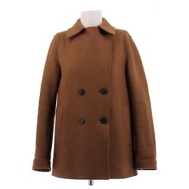 Harris Wharf London Cappotto terracotta in lana