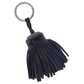 Charm Carmen Hermès en cuir bleu