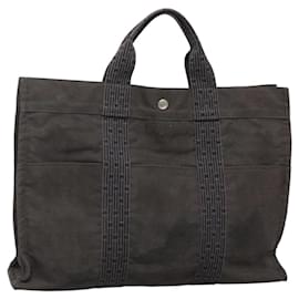 Borsa Tote Her Line Hermès in cotone grigio