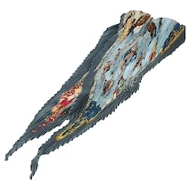 Faltender Schal von Hermès aus Seide der Real Escuela Andaluza Del Arte in Blau