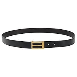 Herrenledergürtel in Schwarz und Gold 24/32mm von Hermès