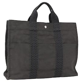 Borsa Tote Her Line Hermès Grigia in Cotone
