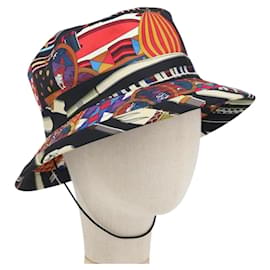 Sombrero Hermès de seda multicolor