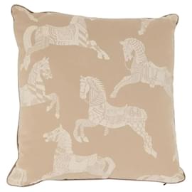 Cuscino in tela beige Hermès