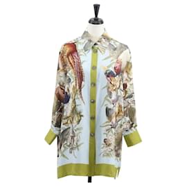 Hermès Camiseta de manga larga de seda H de Linares verde
Camiseta de manga larga