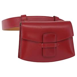 Hermès Hüfttasche aus rotem Leder