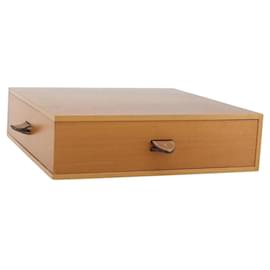 Hermes Large Desk Box Wood Beige PC Case - Hermès
