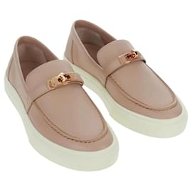 Sneakers Game Hermès in pelle beige