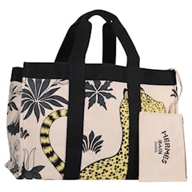 Borsa Boston Cabasado Plage con motivo animale di Hermès