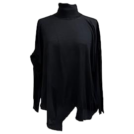 Stella McCartney Rollkragenpullover aus schwarzer Schurwolle - Stella Mc Cartney