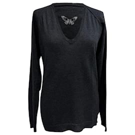 Maglione Happy Zadig & Voltaire in cashmere grigio