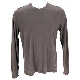 T-shirt a maniche lunghe Tom Ford in lyocell grigio
