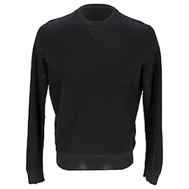 Tom Ford Rundhals-Pullover aus schwarzer Baumwolle