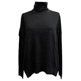Zadig & Voltaire Rollkragenpullover aus grauer Merinowolle