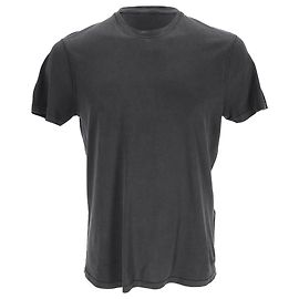 Tom Ford Rundhals-T-Shirt aus grauem Lyocell