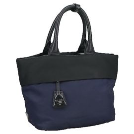 Prada Tote Doppio Convertibile Tessuto Piccolo