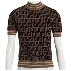 FENDI DAMEN MONOGRAM PULL FF "PRINTS-ON" NICKI MINAJ NEU 40IT - Fendi
