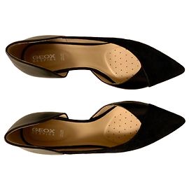 Geox schwarze Leder High Heels