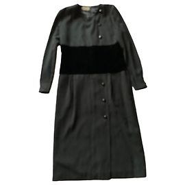Schwarzes langes Kleid Valentino
