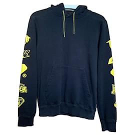 Schwarzer Hoodie mit gelben Drucken - Autre Marque