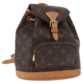 LOUIS VUITTON Zaino Monogram Montsouris PM M51137 LV Auth LNZ202V