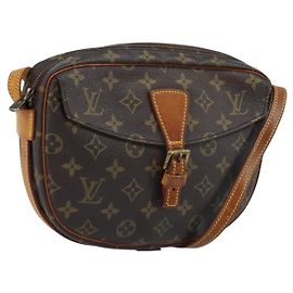 LOUIS VUITTON Monogram Jeune Fille MM Schultertasche M51226 LV Auth ARZ407