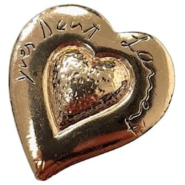 Broche vintage YSL en forme de cœur - Yves Saint Laurent