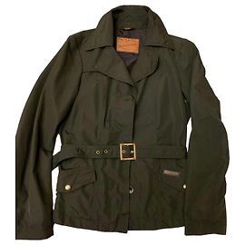 Autre Marque The Bridge black nylon jacket with belt
