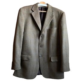 Autre Marque Brown checked tweed jacket