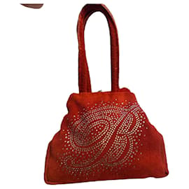 Autre Marque Borsa a mano Miss Blumarine rossa con strass
