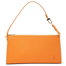 Pochette Acessórios Epi Laranja Louis Vuitton