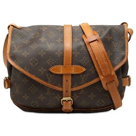 Louis Vuitton Saumur 25 Monogramma Marrone