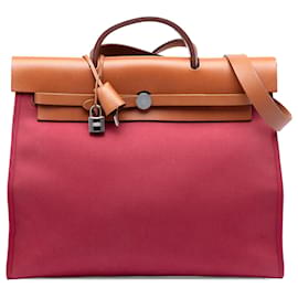 Hermès Borsa Herbag Zip 39 Rossa