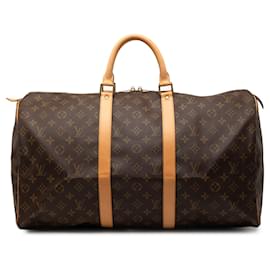 Louis Vuitton Keepall 50 Monogram Marrone