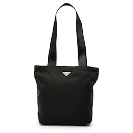 Borsa Tote Tessuto Nera di Prada