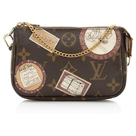 Mini Pochette Accessoires in tela Monogram con toppe in edizione limitata Louis Vuitton