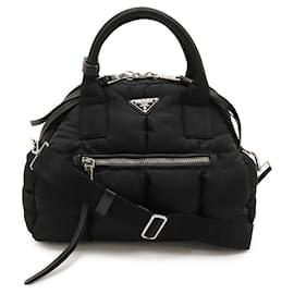 Borsa a mano in nylon e pelle Prada Tessuto Bomber