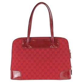 Gucci Rote GG Canvas Tragetasche