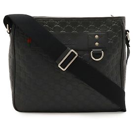 Borsa a tracolla in pelle Sherry Line Gucci nera
