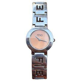 Fendi 3050L Damenuhr Grau Metall