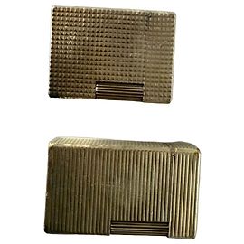 St Dupont Two S.T. Dupont gold-plated lighters