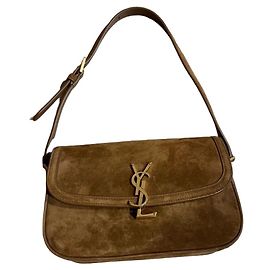 Borsa piccola in suede Solferino di Saint Laurent
