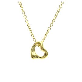 Tiffany & Co Collana Pendente Cuore Aperto in Oro Giallo Tiffany