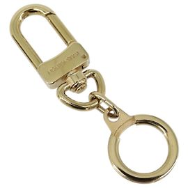 LOUIS VUITTON Anneau Cles Portachiavi metallo tono oro M62698 LV Auth kk641