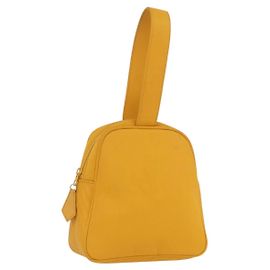 SAINT LAURENT Borsa a Mano Nylon Giallo Oro Auth 173709