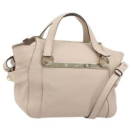Chloé Borsa Chloe 2 in 1 Rosa Oro Auth BA10878