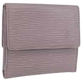 LOUIS VUITTON Epi Portafoglio Bier Carte di Credito Lilla M6348B LV Auth ki6618V